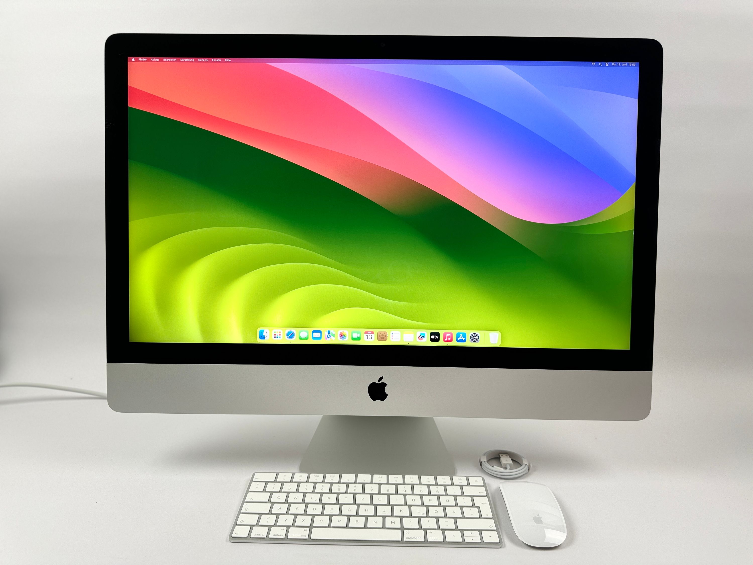 Apple iMac Retina 5K 27“ 6-Core i5 3,7 Ghz 16 GB Ram 2 TB FD RP580X 2019 SILBER