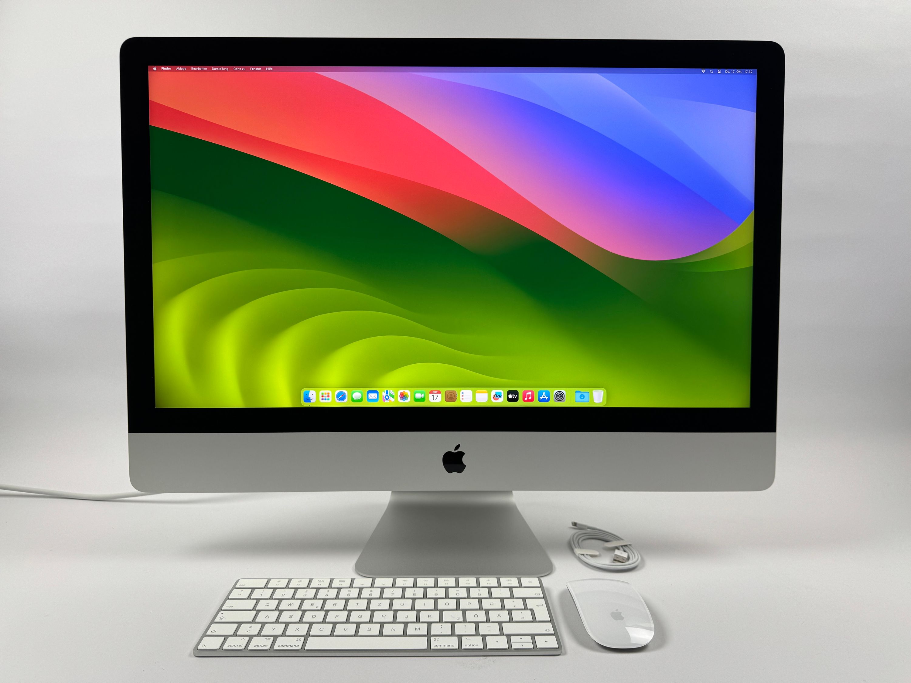 Apple iMac Retina 5K 27“ 8-Core i7 3,8 Ghz 64 GB 1 TB SSD RP 5500 XT SILBER 2020