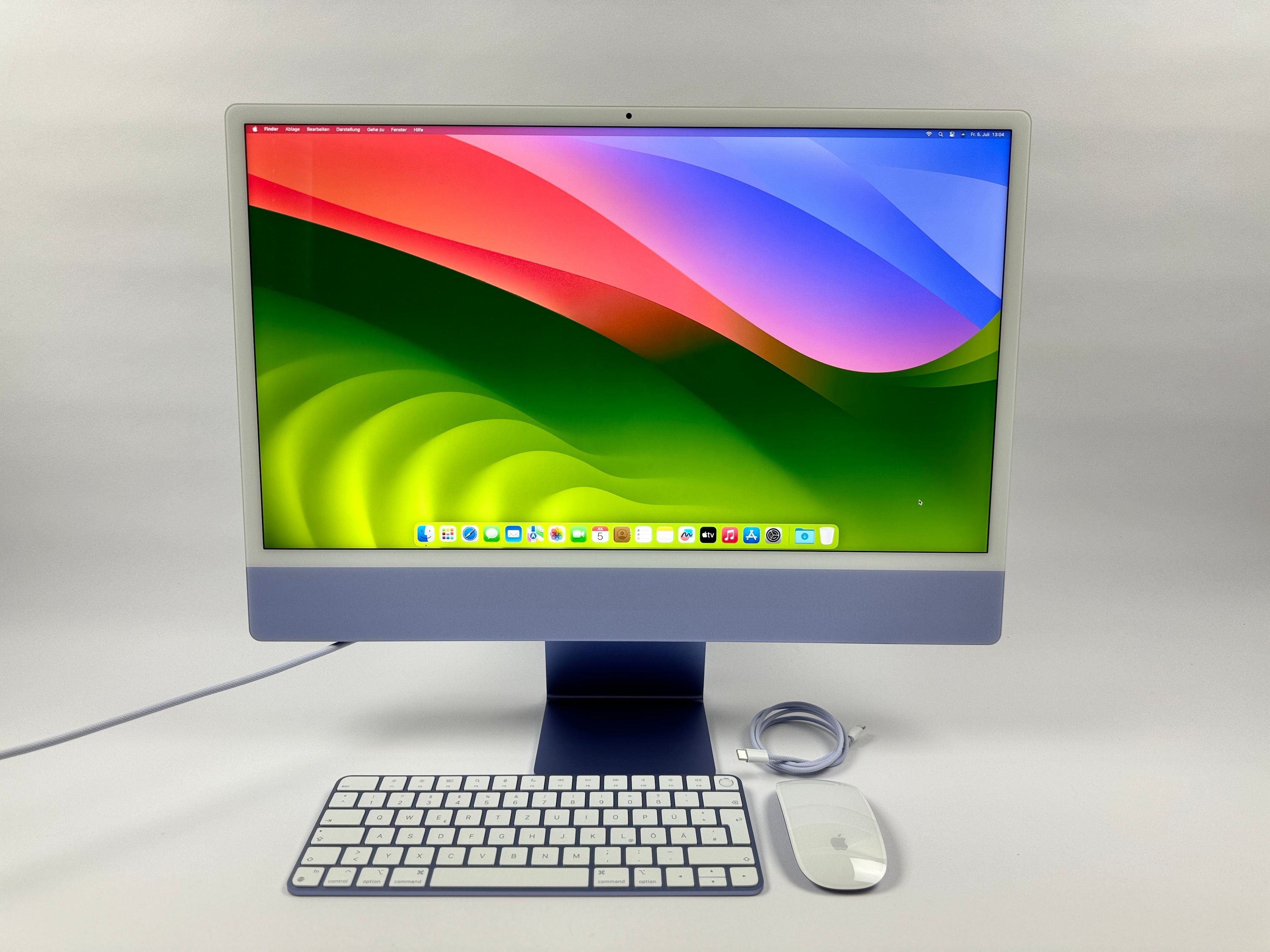 Apple iMac 24" M3 8-Core CPU 10-Core GPU 16 GB RAM 512 GB SSD VIOLETT 2023