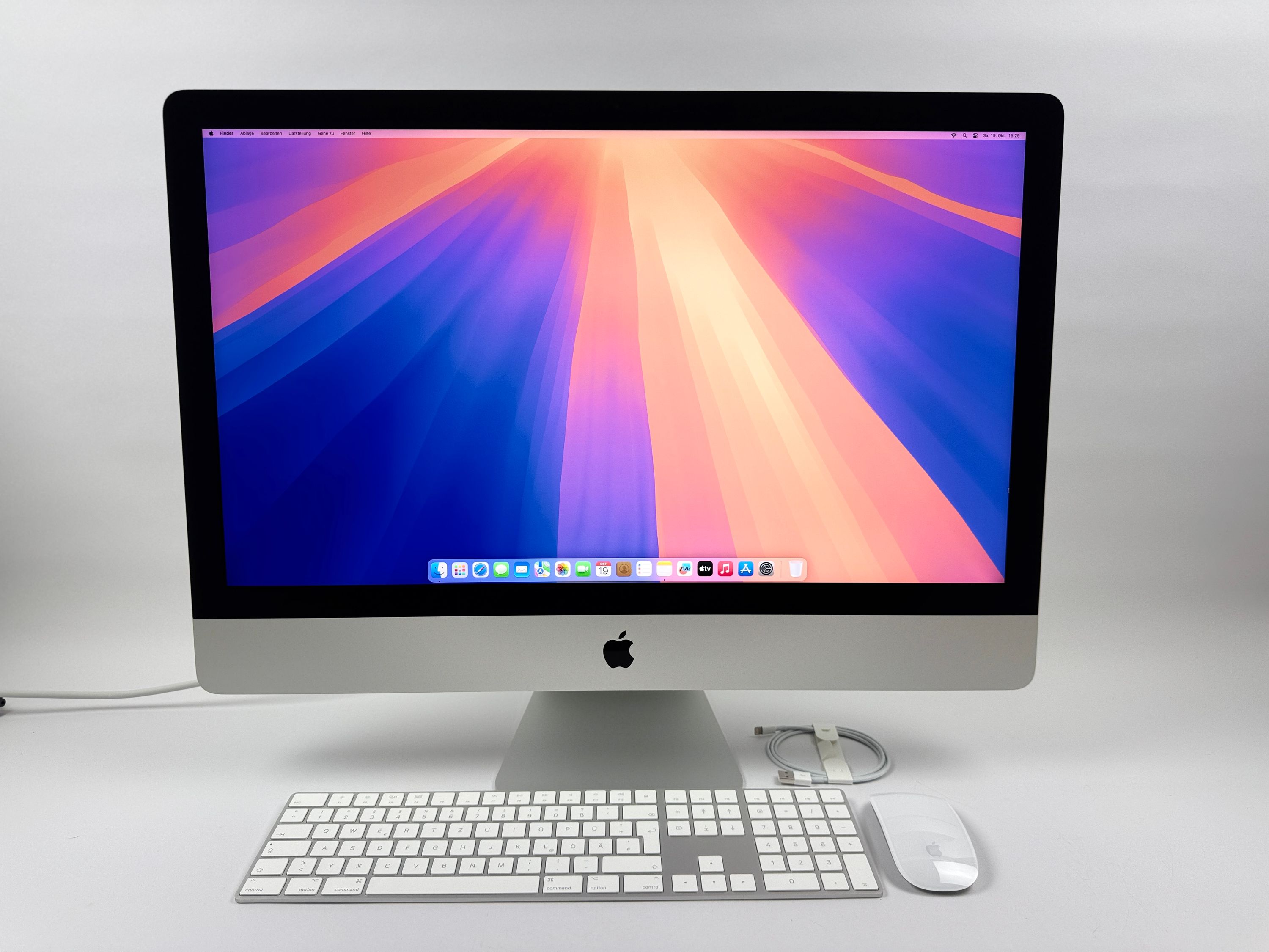 Apple iMac Retina 5K 27“ 8-Core i7 3,8 Ghz 64 GB Ram 2 TB SSD RP 5700 SILBER 2020