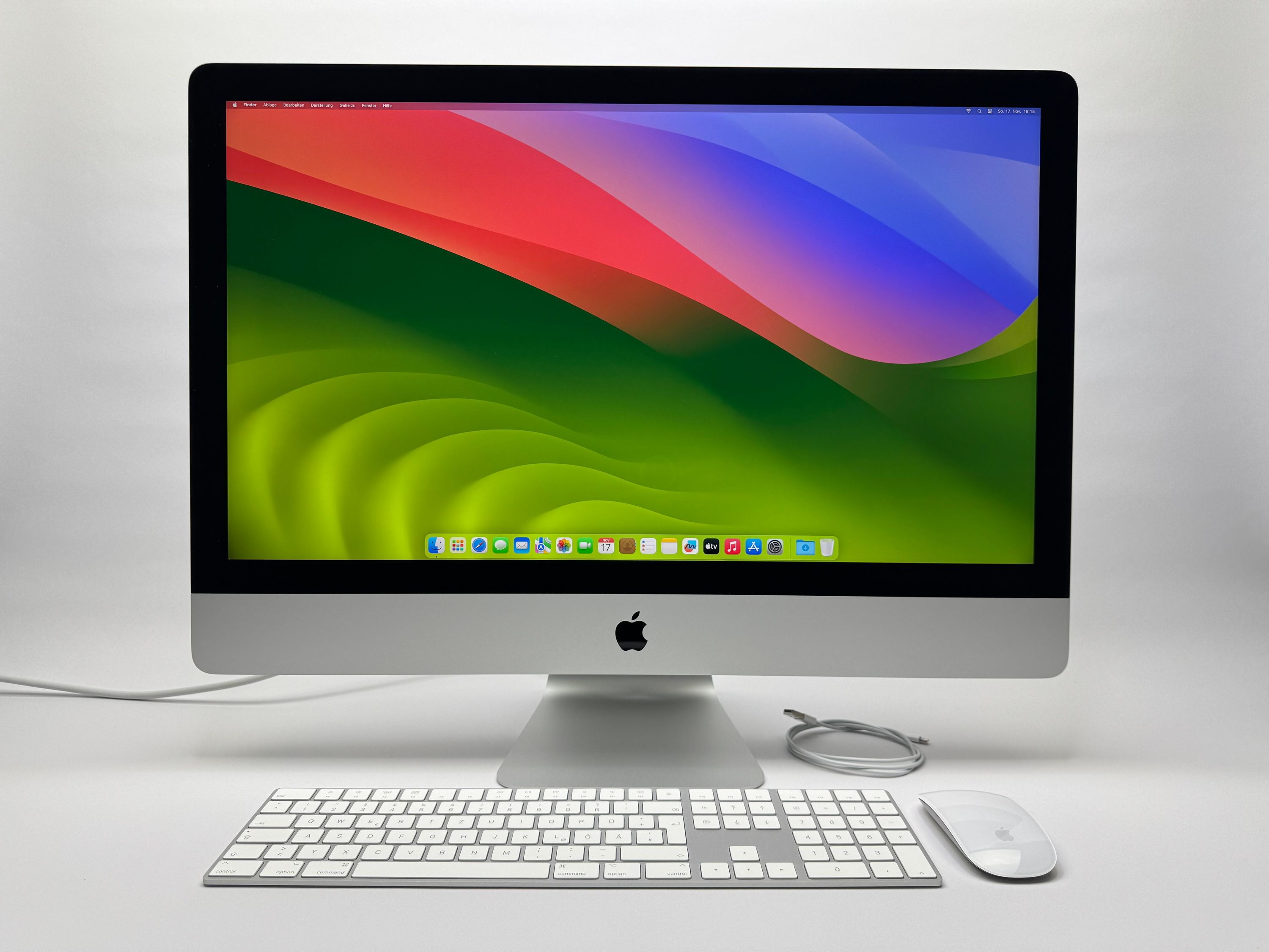 Apple iMac Retina 5K 27“ 8-Core i7 3,8 Ghz 64 GB Ram 1 TB SSD RP 5700 SILBER 2020