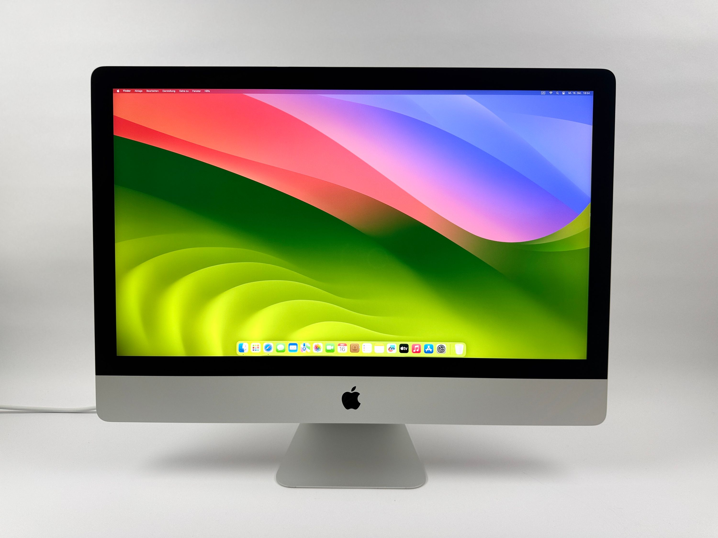 Apple iMac Retina 5K 27“ 6-Core i5 3,3 Ghz 16 GB Ram 512 GB SSD RP 5300 SILBER 2020