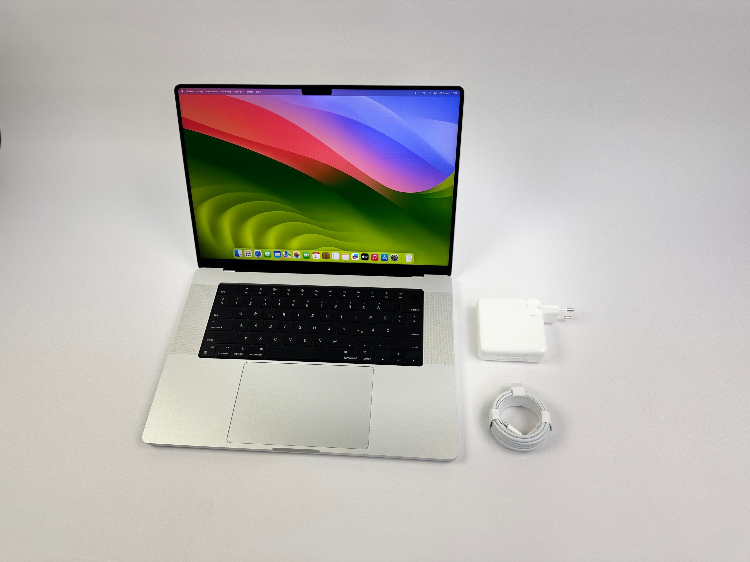 Apple MacBook Pro 16“ M1 PRO 10C CPU 16C GPU 1 TB SSD 16 GB Ram 2021 SILBER